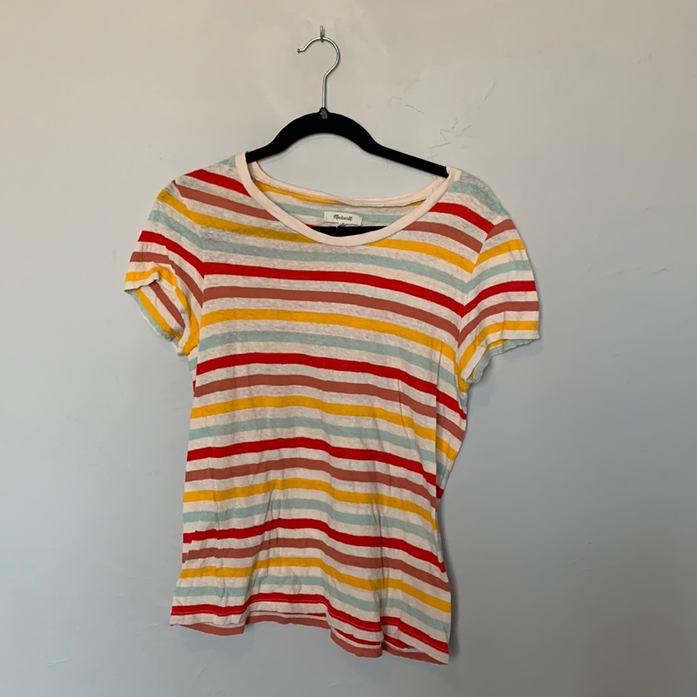 Madewell striped short sleeve t shirt
